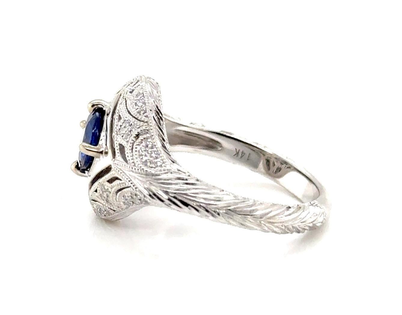 Sapphire Diamond Engagement Ring 1.15ct Venetti 14K White Gold BRAND NEW


Featuring a Natural 1 Carat Round Cut Blue Sapphire

Venetti MSRP $2,950

The Diamonds Offer Gorgeous Warmth

Perfect for a Special Occasion or Just a Gift to Say 