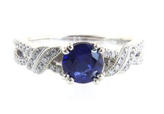 Verlobungsring mit Saphir und Diamant 1,16 Karat Designer Venetti 14K BRAND NEU
