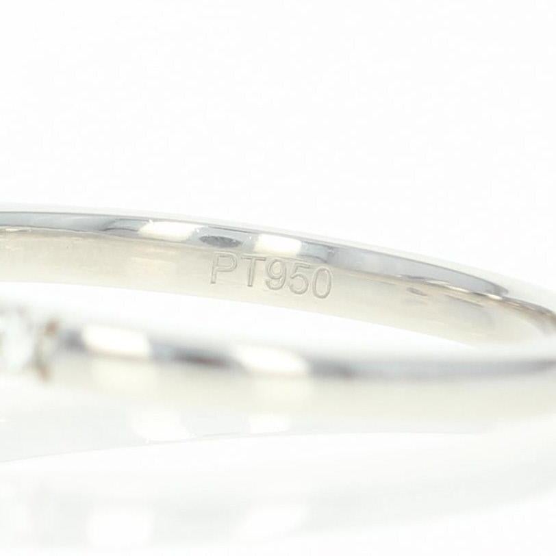 Sapphire and Diamond Engagement Ring, 950 Platinum Round Cut 1.12 Carat 1