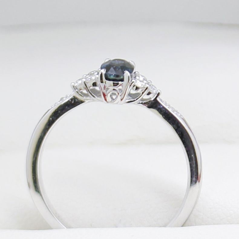 Sapphire & Diamond Engagement Ring, New For Sale 2