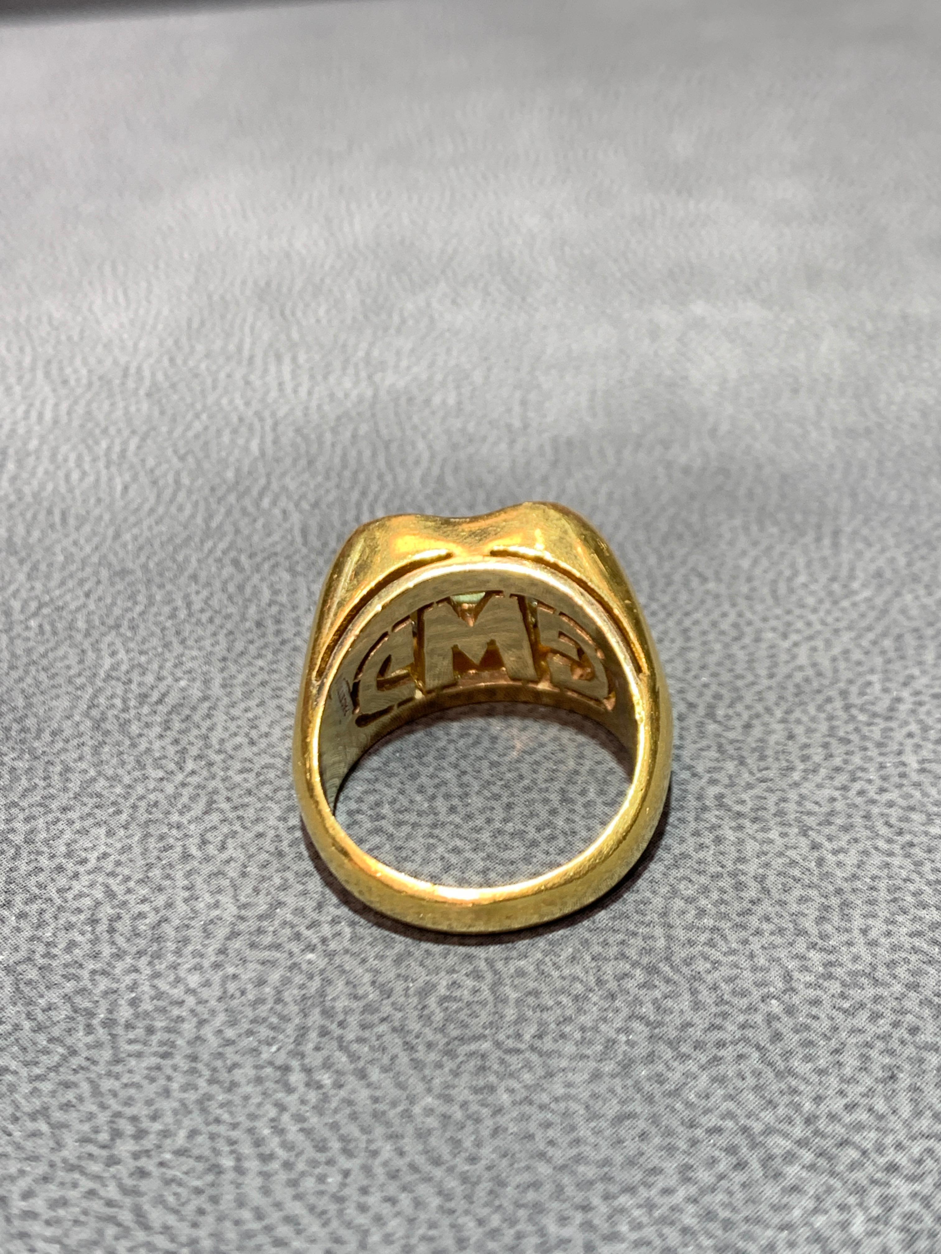 sapphire mens ring gold