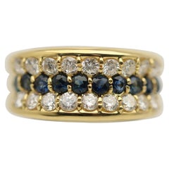 Saphir-Diamant-Goldring