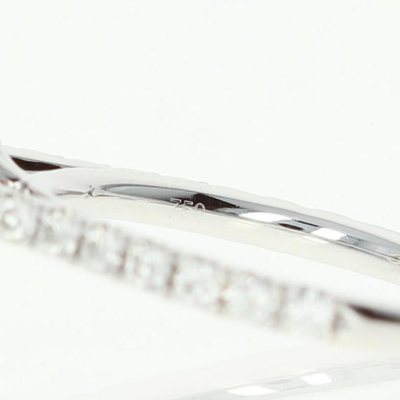 Sapphire and Diamond Halo Ring, 18 Karat White Gold Round Cut 1.82 Carat 2