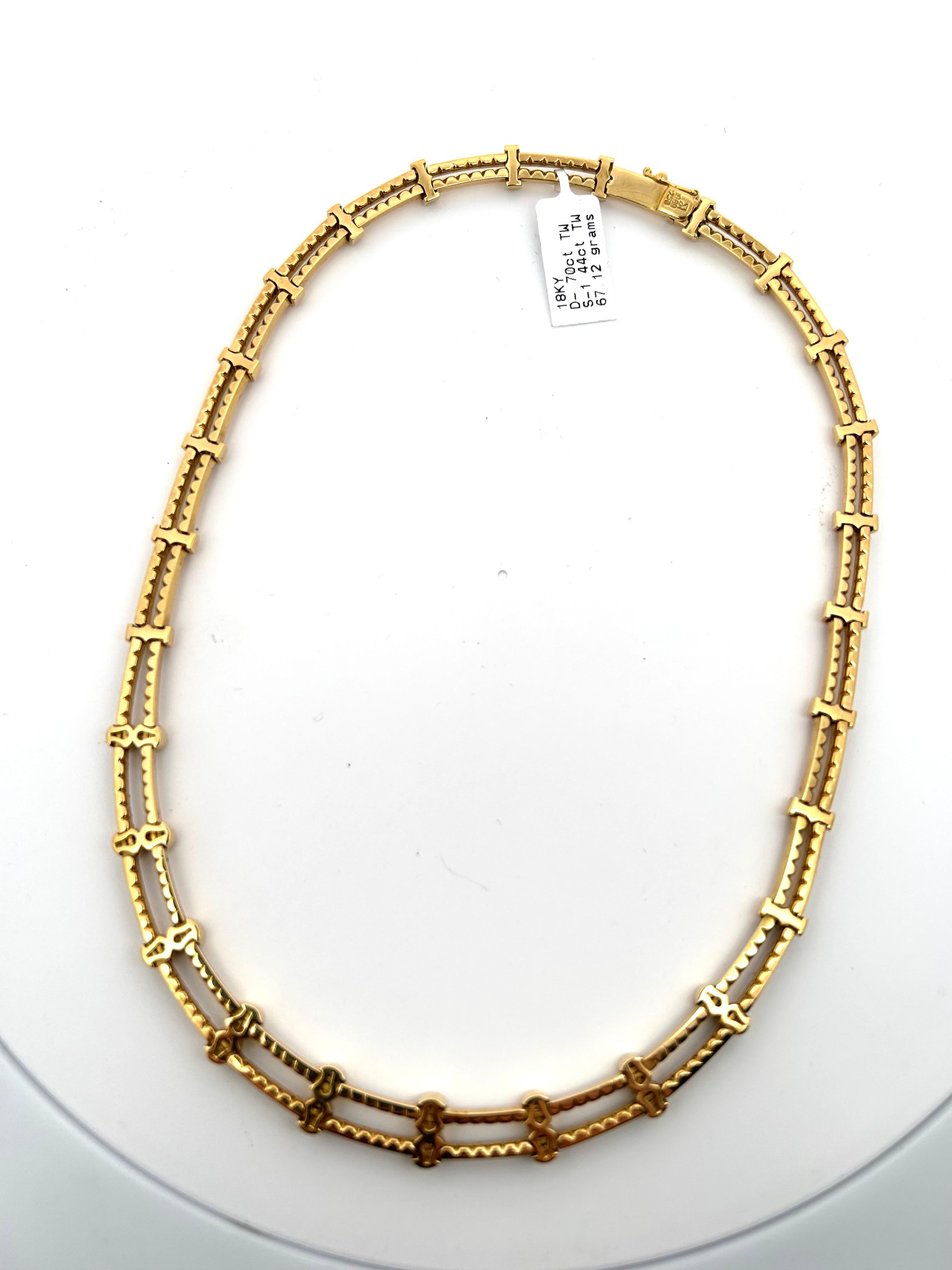 Saphir & Diamant Halskette im Zustand „Gut“ im Angebot in Sausalito, CA
