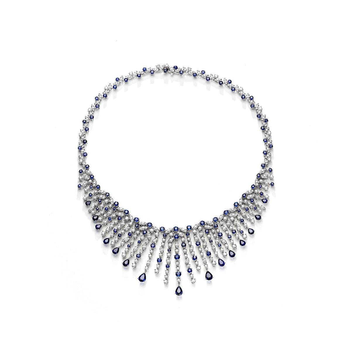 diamond and sapphire necklace