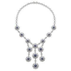 Sapphire Diamond Necklace