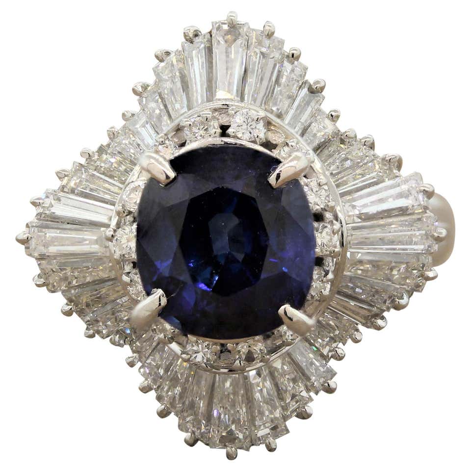 Balerina Rings Magnificent Estate Diamond Platinum Ballerina Ring at 1stDibs ...