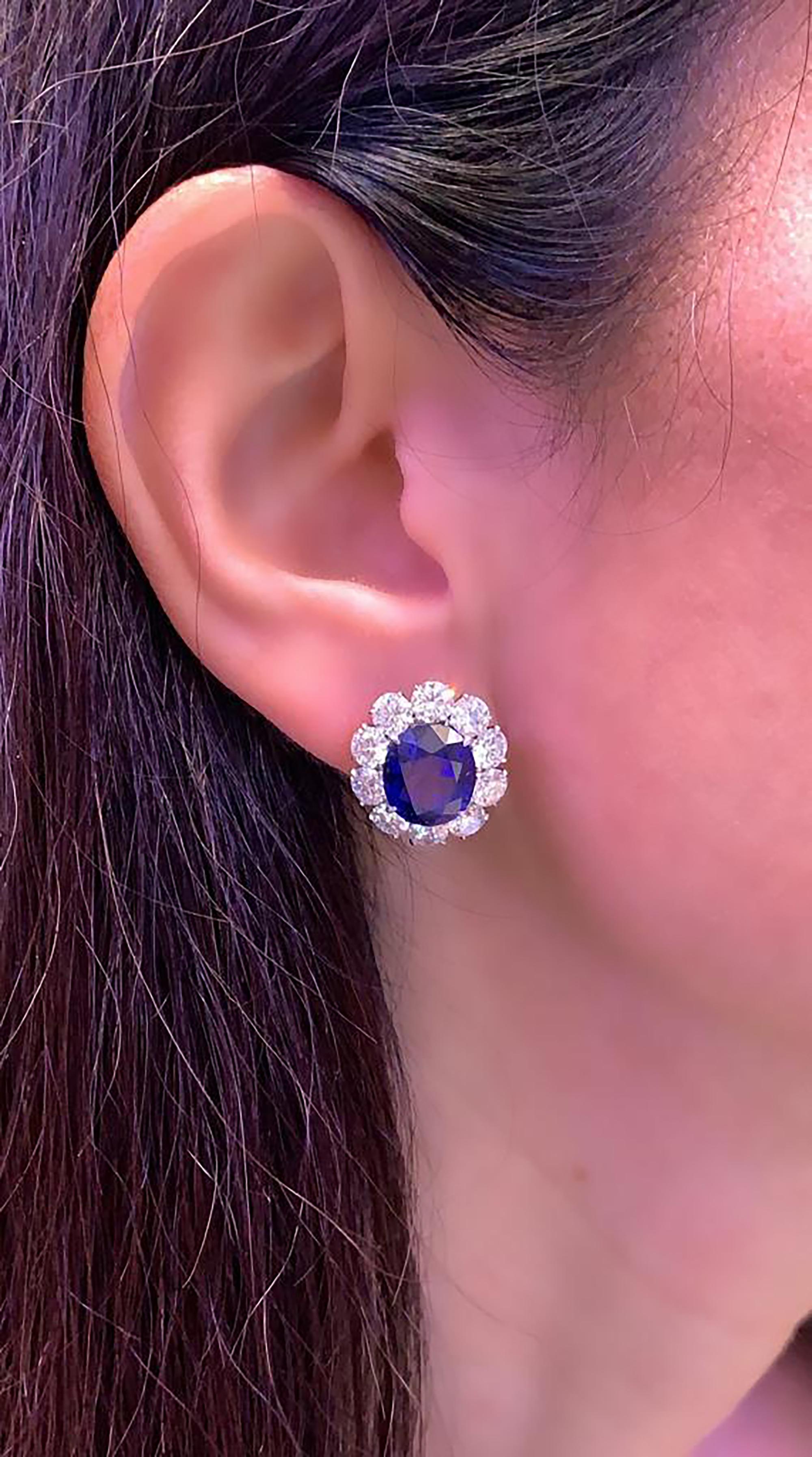 princess diana blue sapphire earrings
