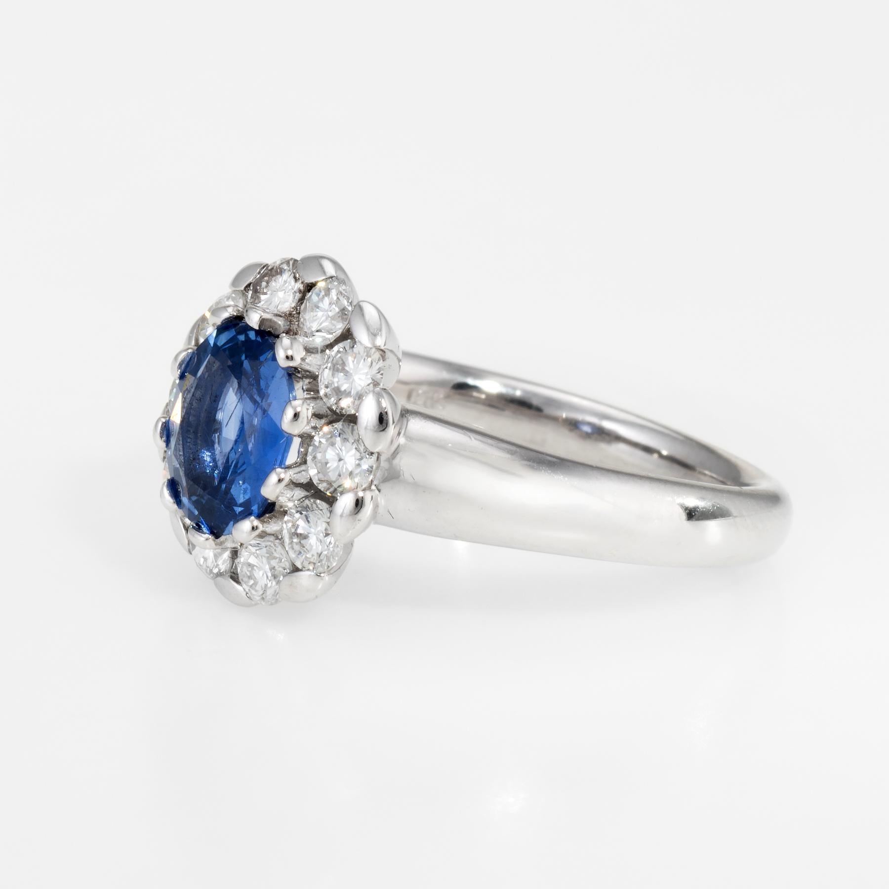 Sapphire Diamond Princess Ring  In Excellent Condition In Torrance, CA