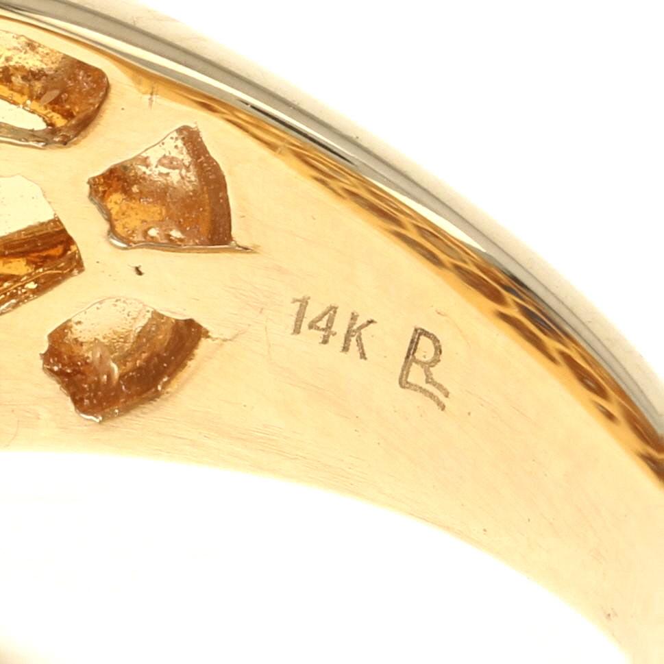 Sapphire and Diamond Ring, 14 Karat Yellow Gold Oval 2.02 Carat 2
