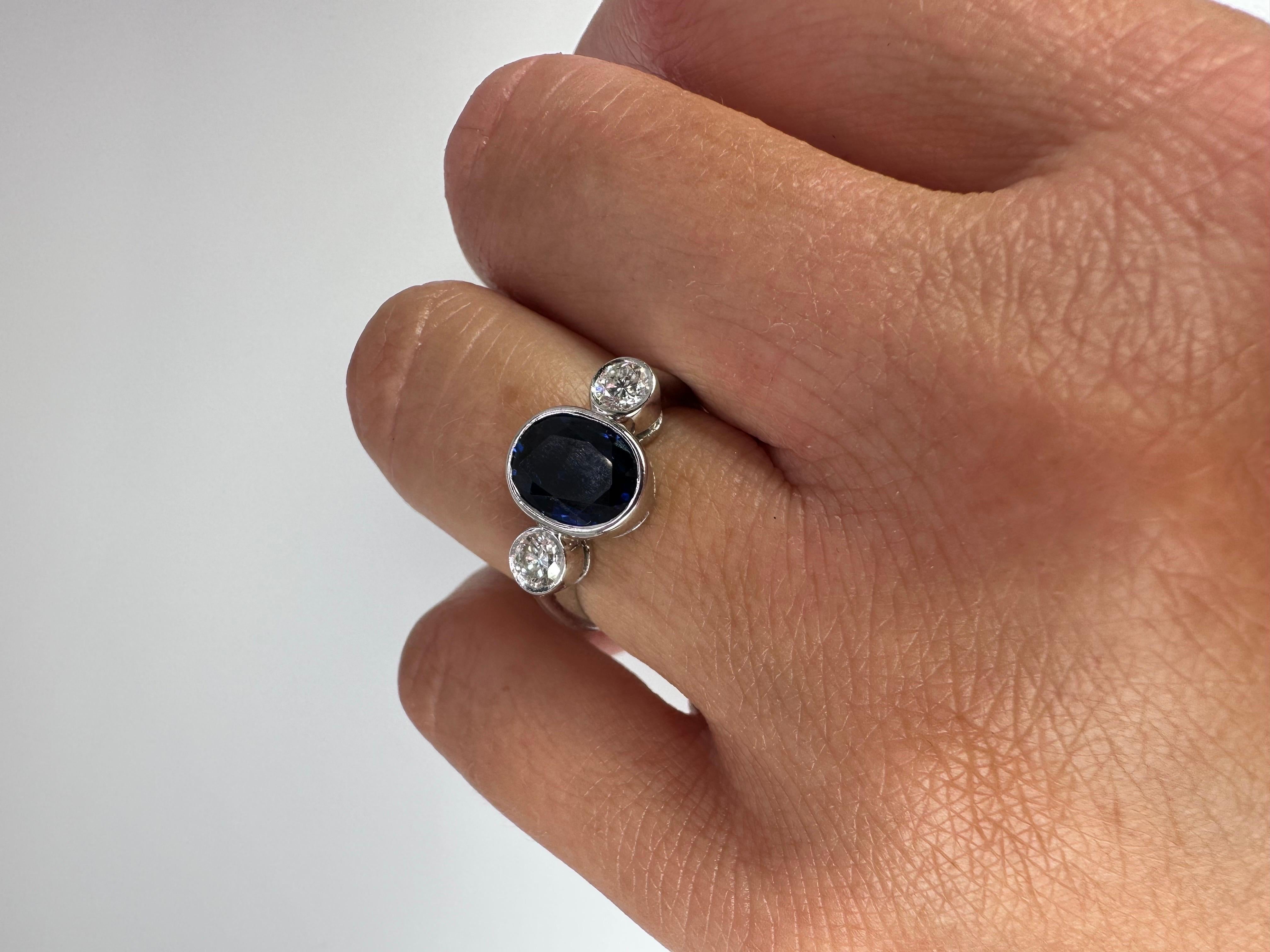 ring made of sapphire