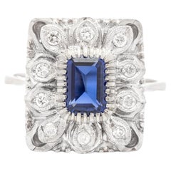Sapphire Diamond Ring