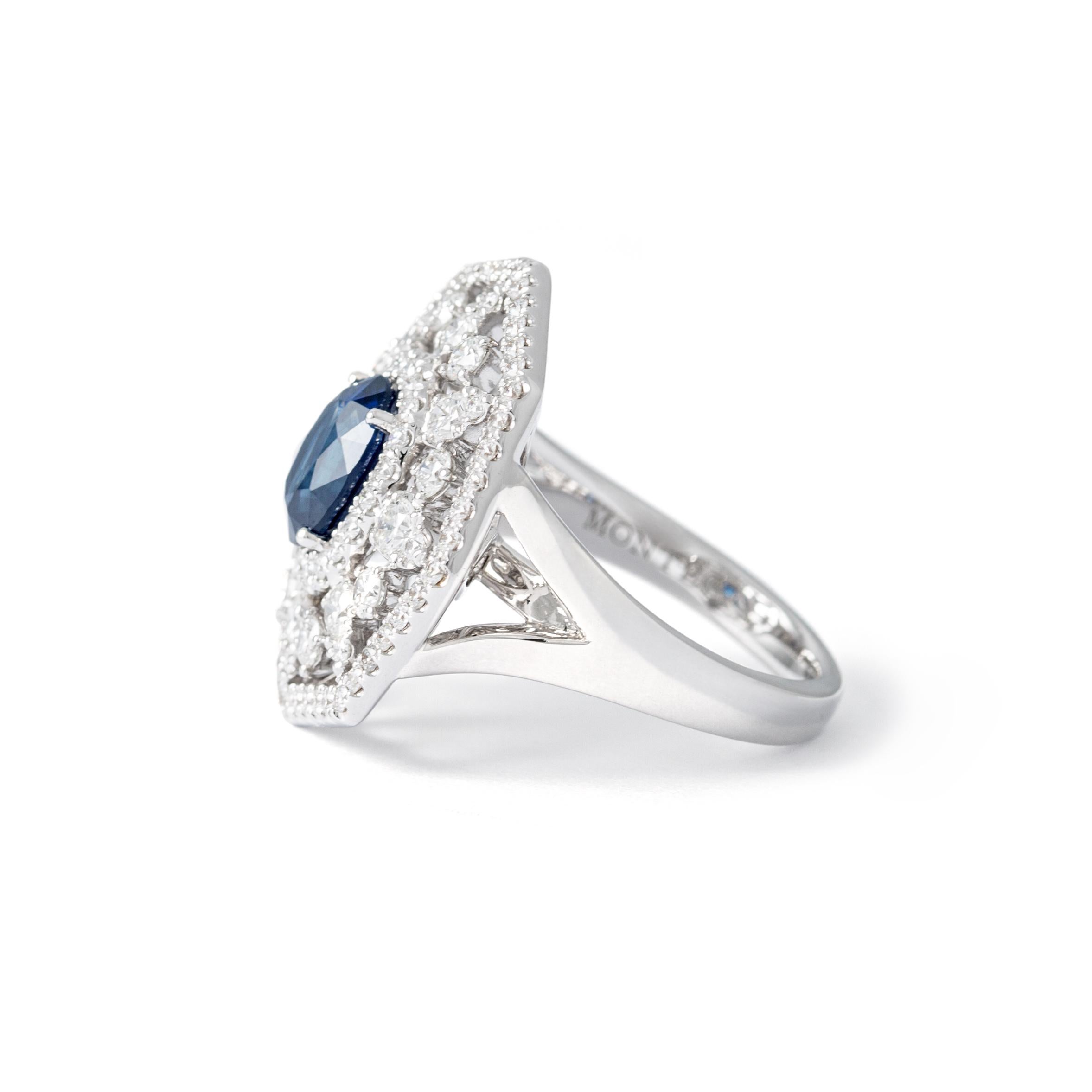Women's Sapphire Diamond Ring For Sale