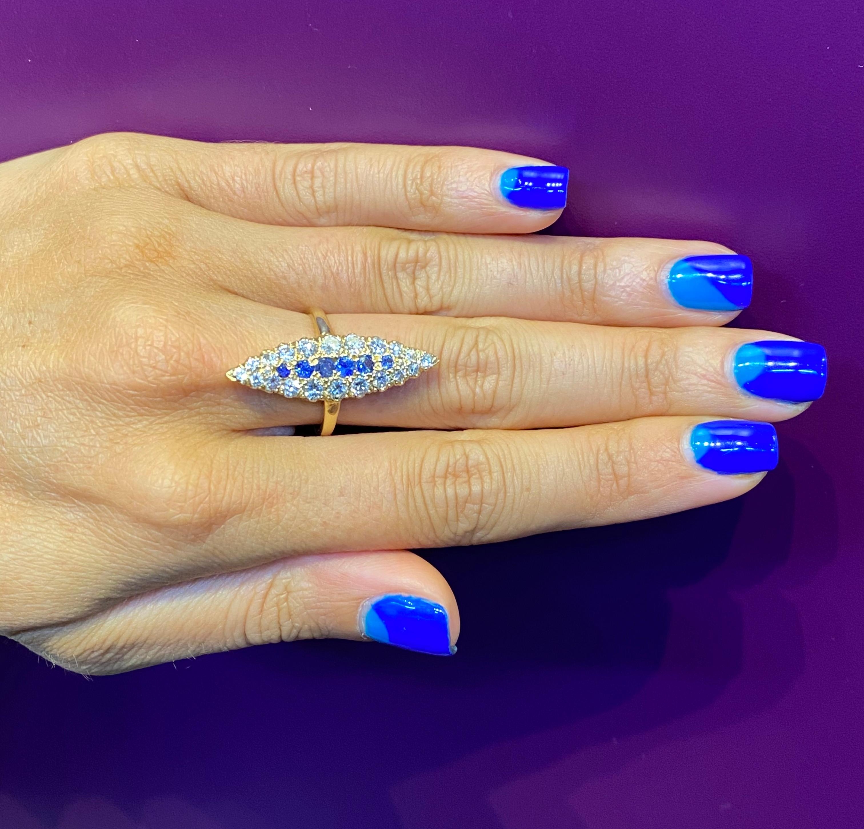 Sapphire & Diamond Ring For Sale 1
