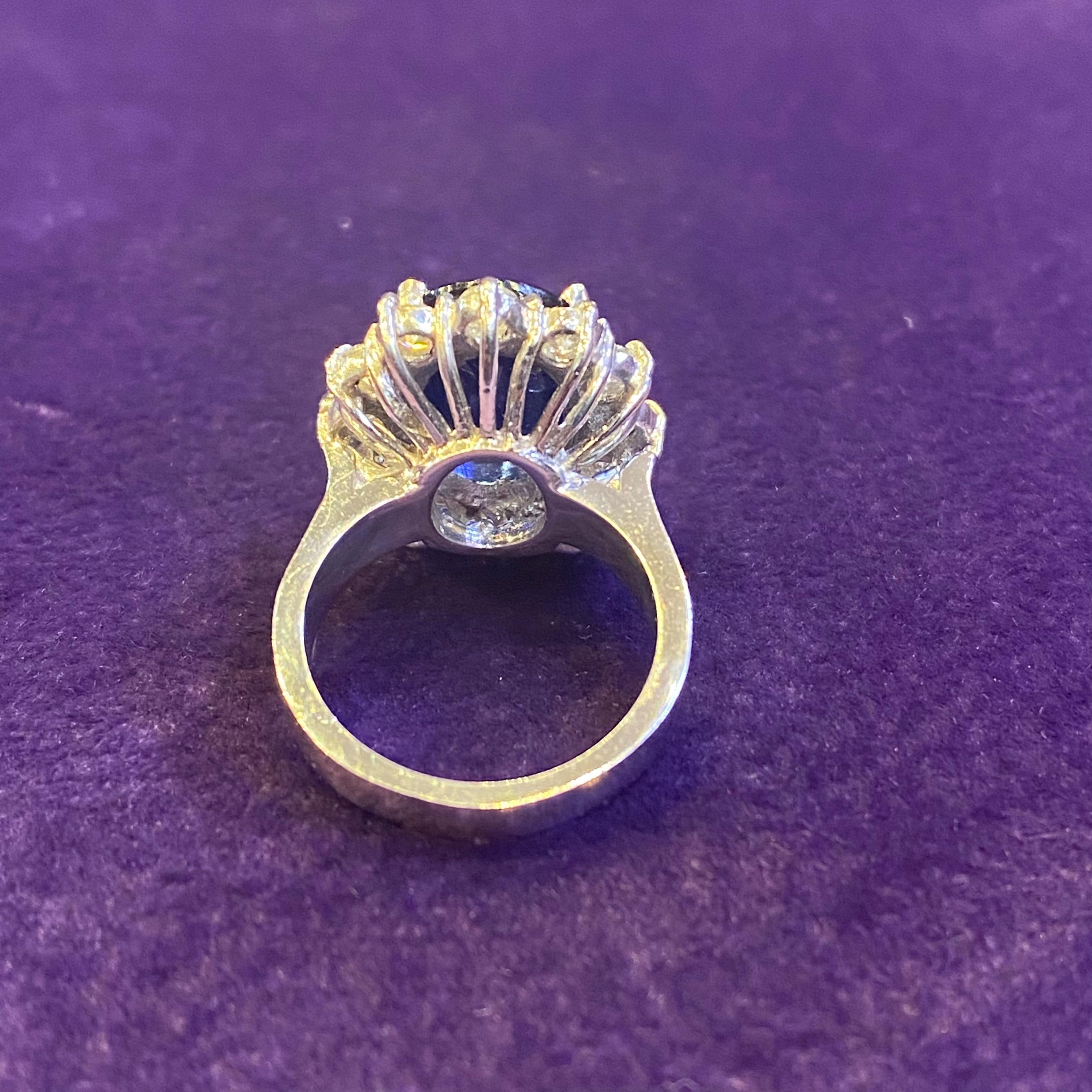 Saphir & Diamant Ring im Angebot 1