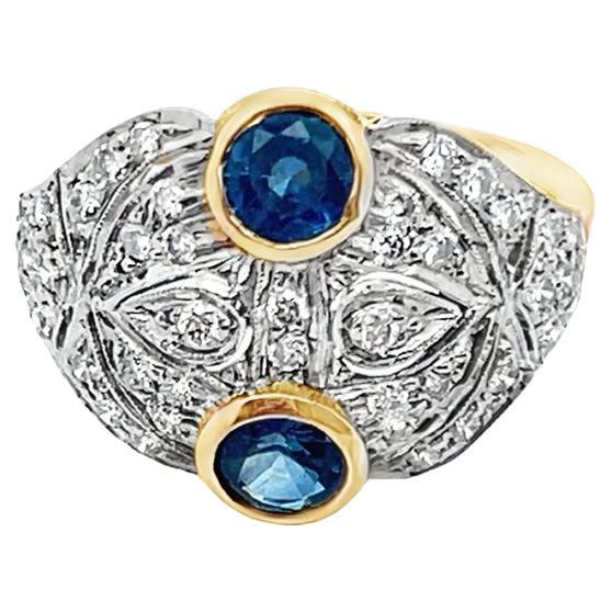 Sapphire & Diamond Ring