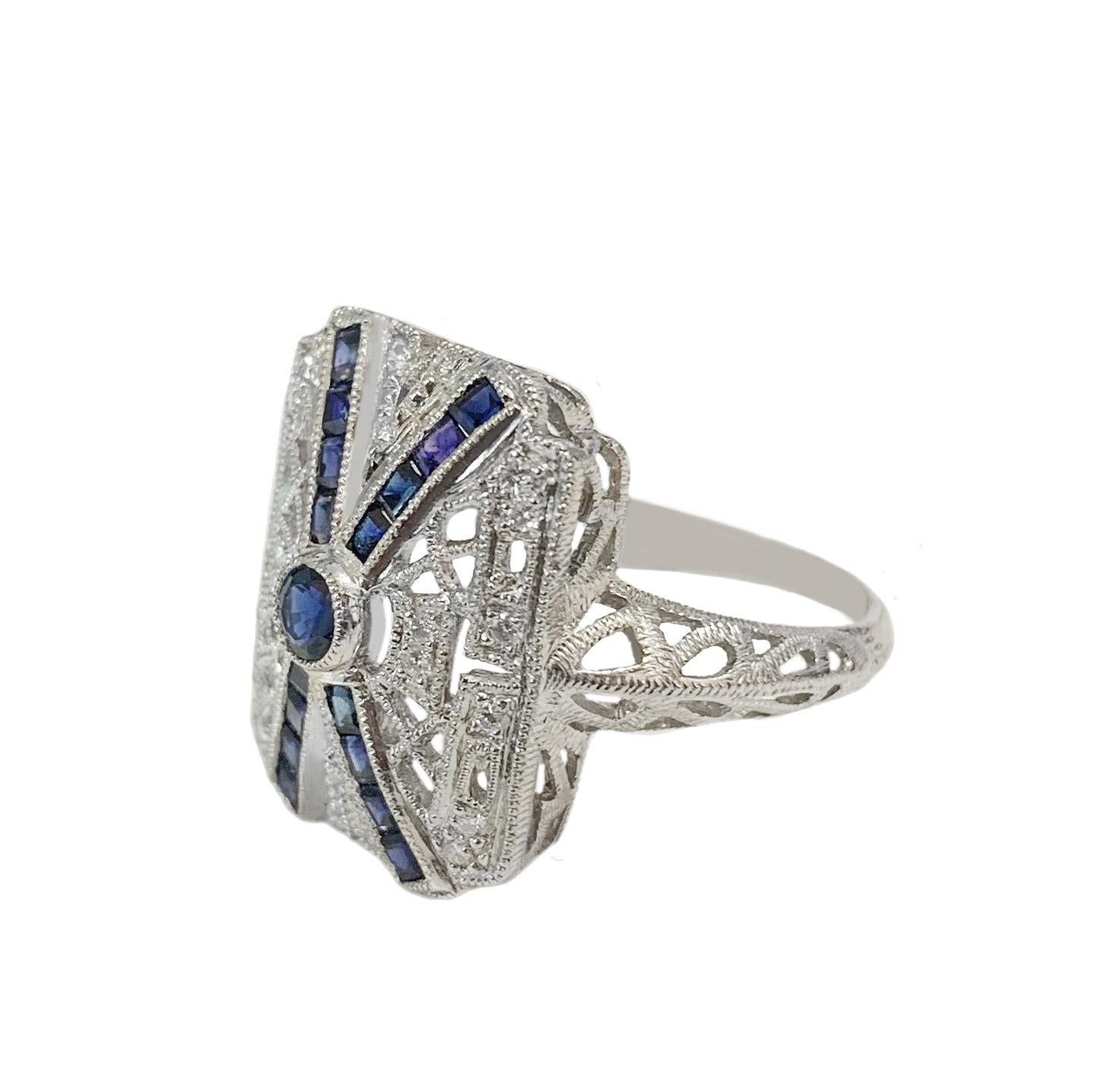 platinum sapphire ring