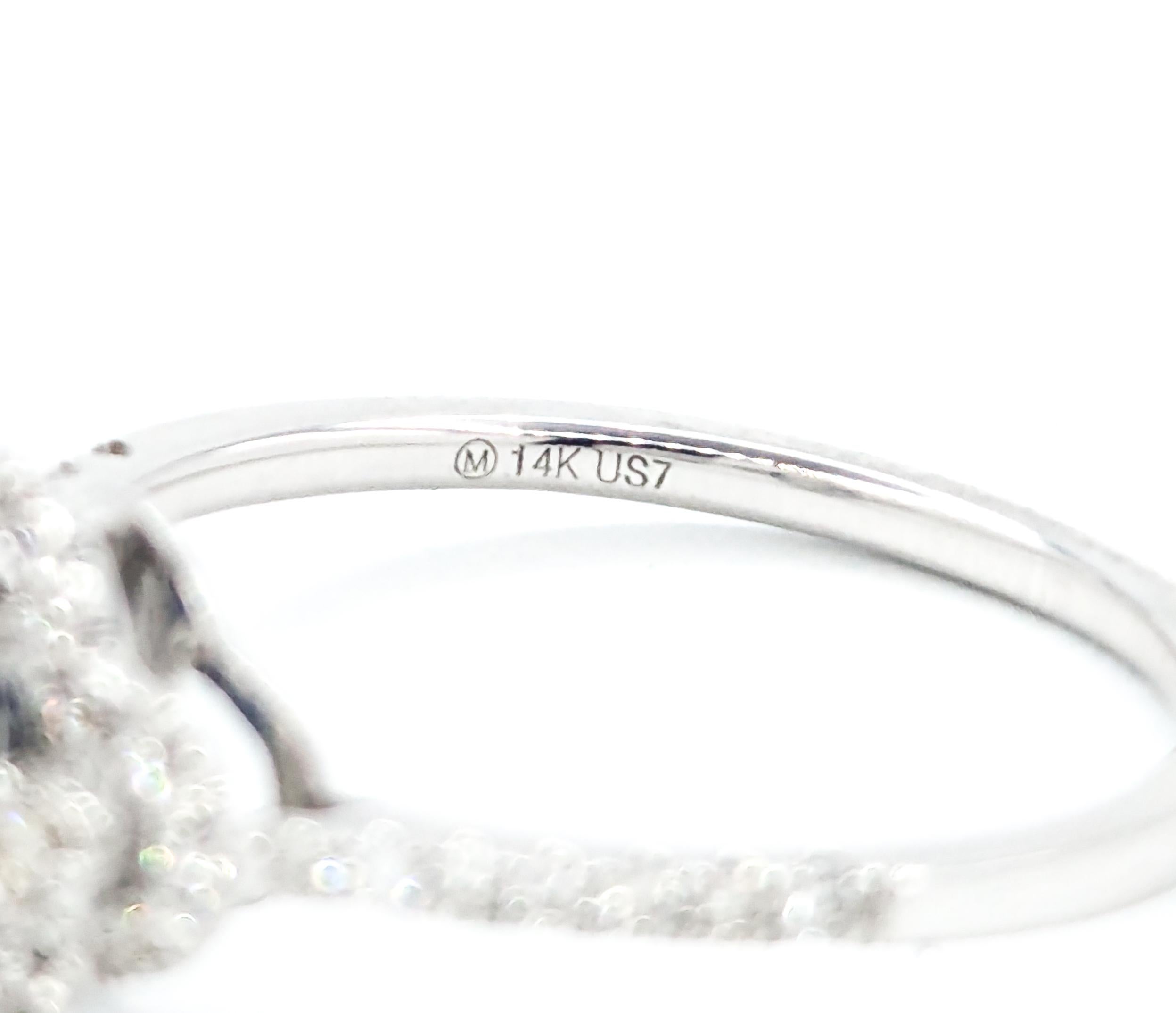 Saphir & Diamant Ring in Weißgold 2