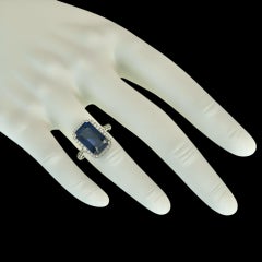Sapphire Diamond Ring Size 6.25 14k Gold 6.84 TCW Certified
