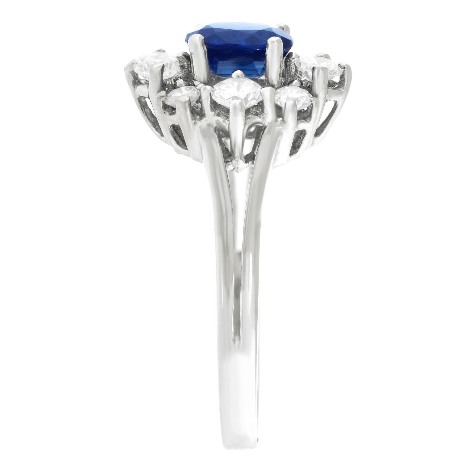 Sapphire & Diamond-Set Ring For Sale 5