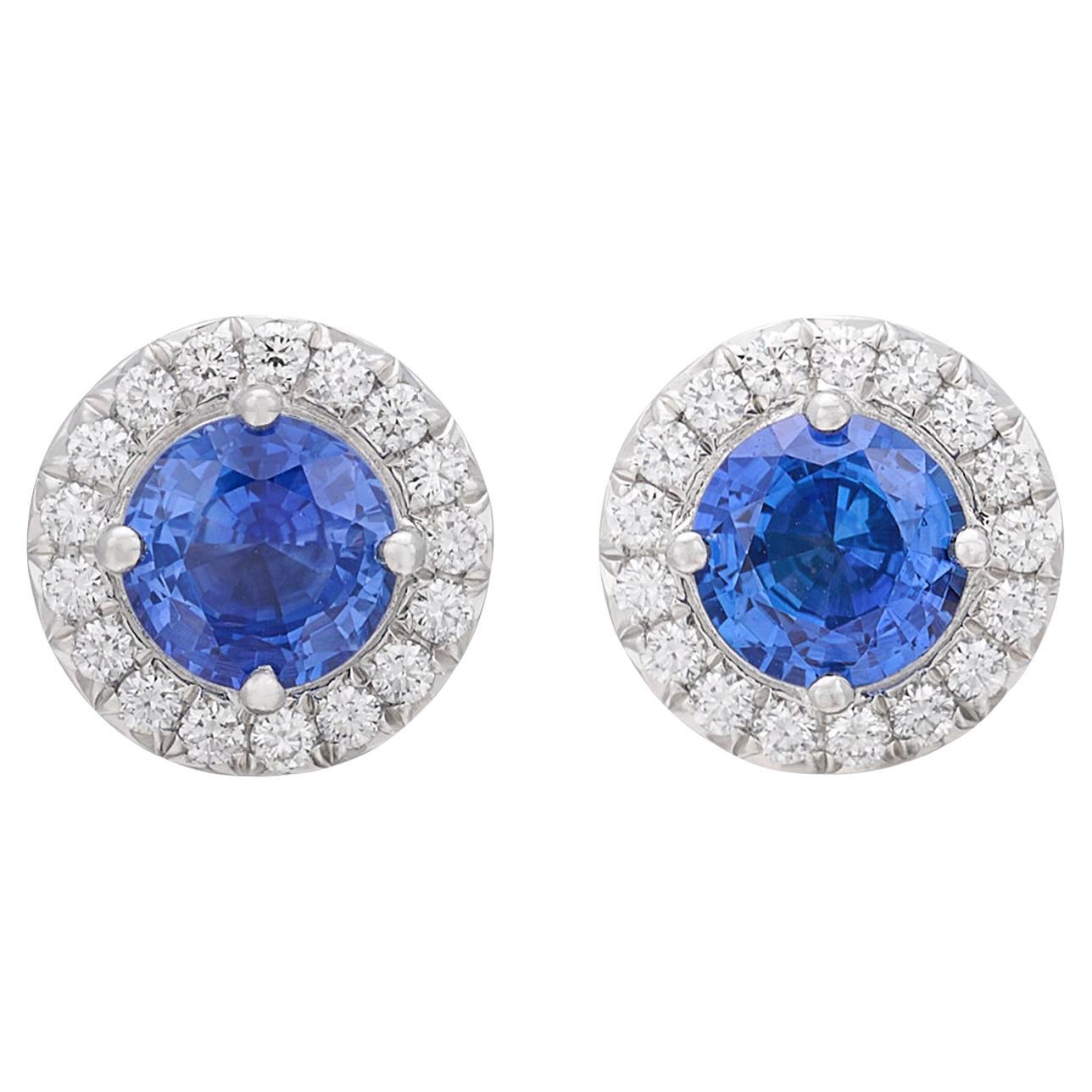 Sapphire & Diamond "Solete" Earrings by Tiffany & Co.