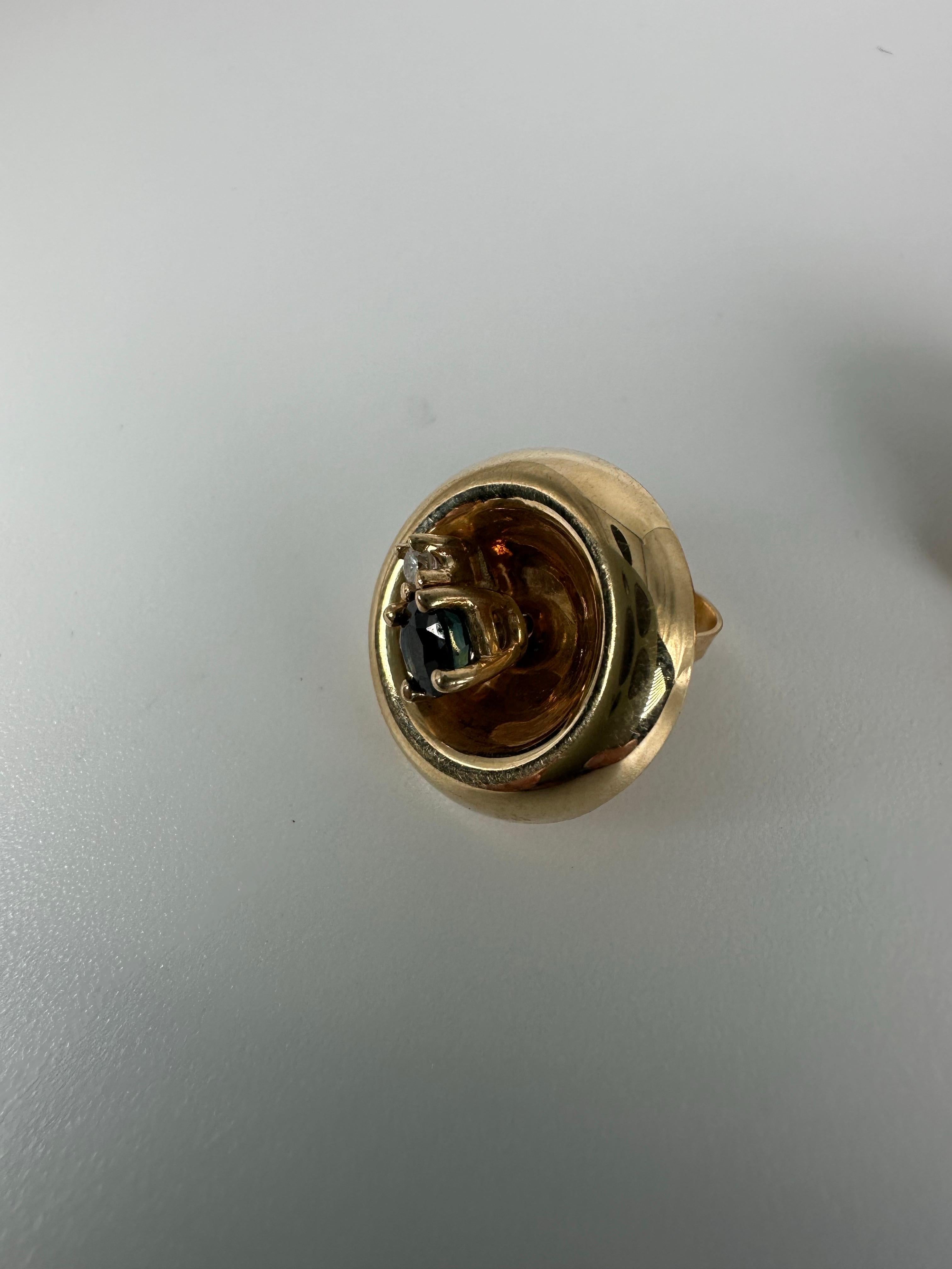Studs with sapphires and diamonds in 14KT yellow gold, jackets can be worn with other earrings as well.

WHAT YOU GET AT STAMPAR JEWELERS:
Stampar Jewelers, located in the heart of Jupiter, Florida, is a custom jewelry store and studio dedicated to