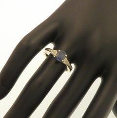 Sapphire Diamonds 9K White Gold Ring