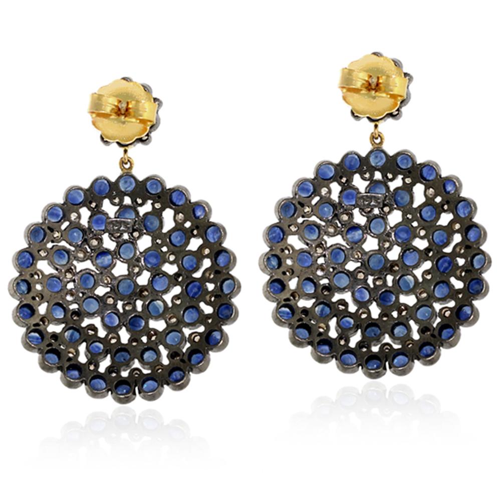 14KT:1.324g,D:1.71ct,SI:15.35g SAPP:13.95ct, 44X32MM