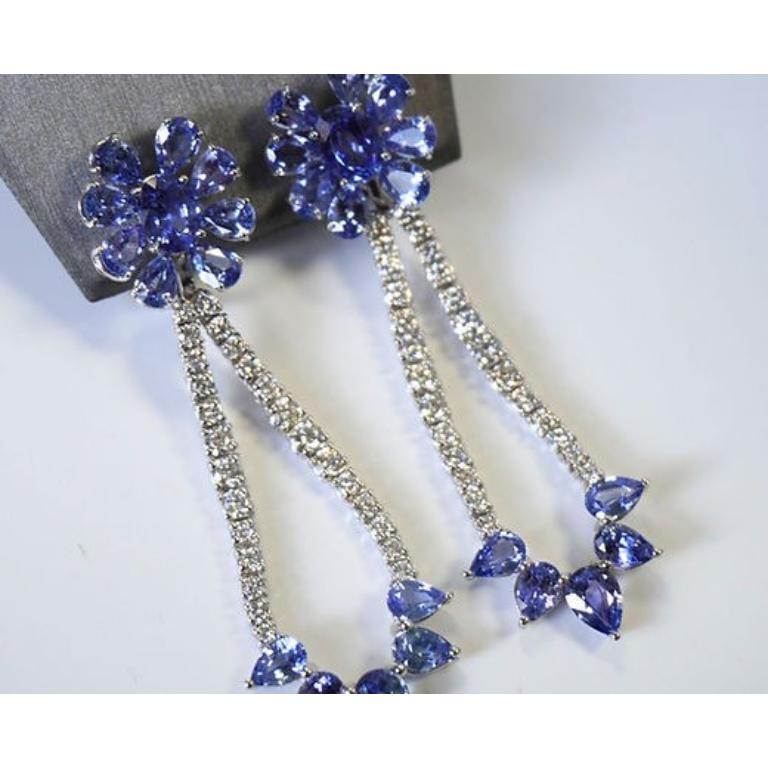 Sapphire Earrings 16.23 CTS In New Condition For Sale In New York, NY