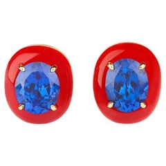 Sapphire Stud Earrings