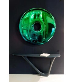 Sapphire Emerald Rondo 150 Wall Mirror by Zieta