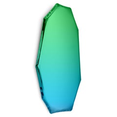 Sapphire Emerald Tafla C3 Sculptural Wall Mirror by Zieta