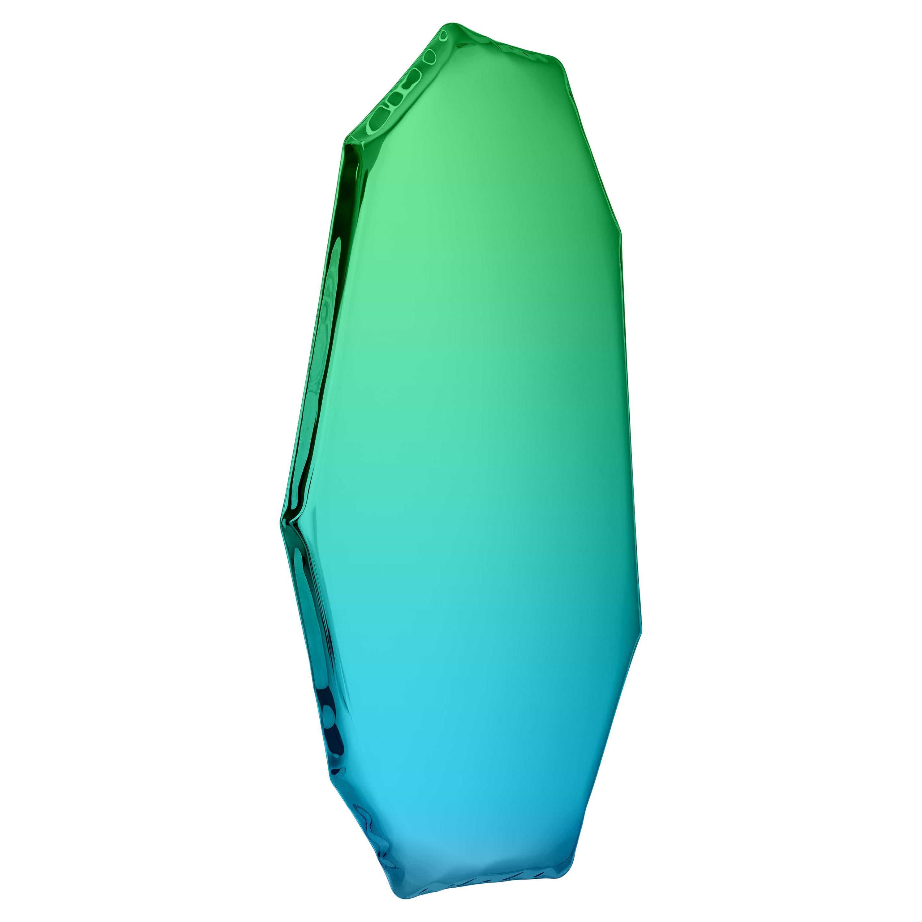 Sapphire Emerald Tafla C3 Sculptural Wall Mirror by Zieta For Sale