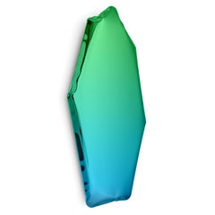 Sapphire Emerald Tafla C4 Sculptural Wall Mirror by Zieta