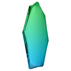Sapphire Emerald Tafla C4 Sculptural Wall Mirror by Zieta