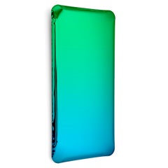 Sapphire Emerald Tafla Q2 Sculptural Wall Mirror by Zieta