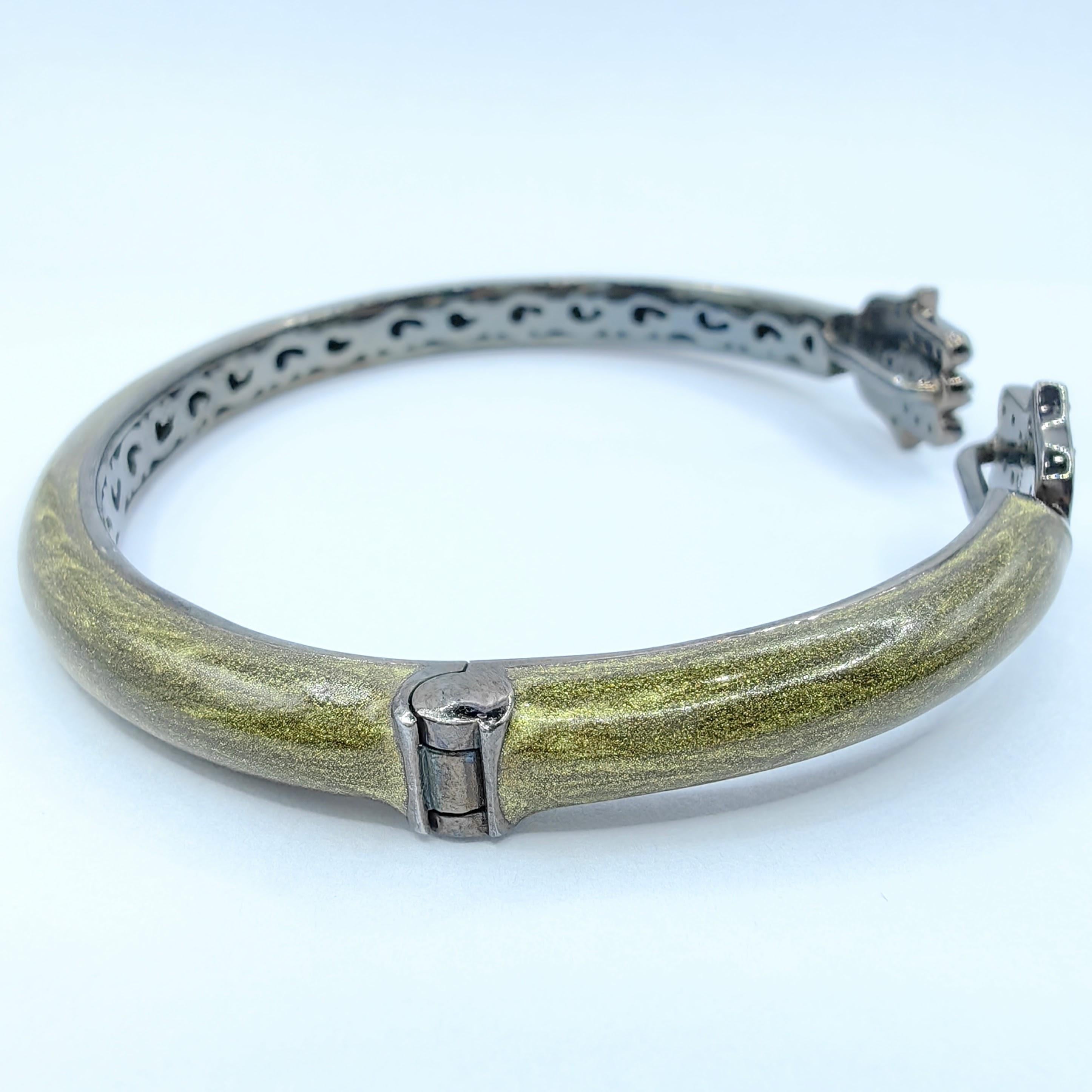 Hand-Manschettenarmband aus Hamsa mit Saphirenbesetztem Saphir und Evil Eye aus Sterlingsilber 1