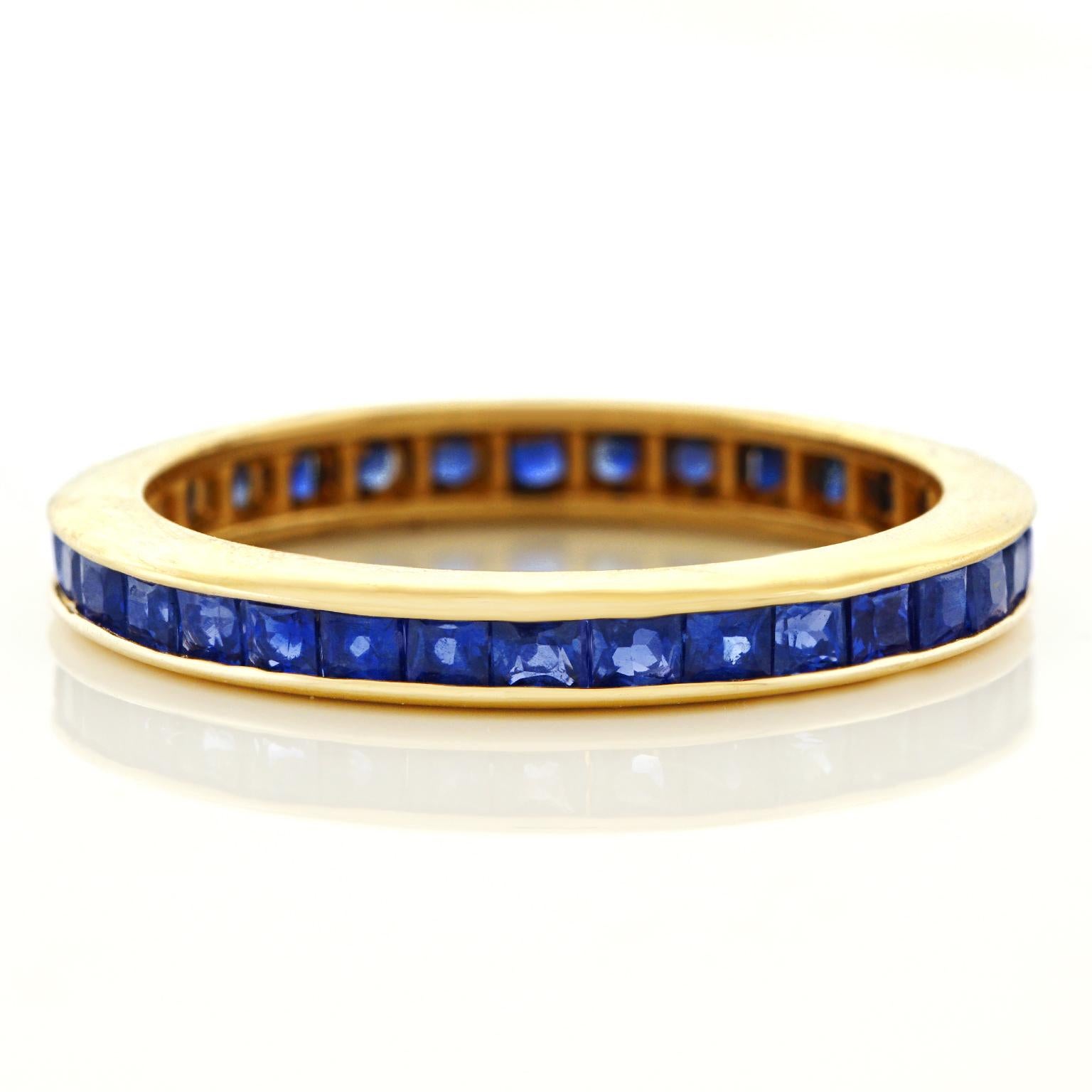 Sapphire Eternity Band Set in Gold 3