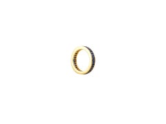 Bague saphir à bâtons rompus 18 K