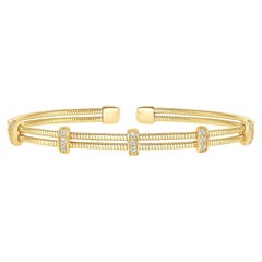 Bracelet tennis à barres en or 14 carats avec saphirs et diamants ronds émaillés