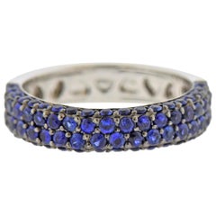 Sapphire Gold Band Ring