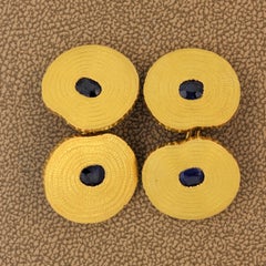 Sapphire Gold Cufflinks
