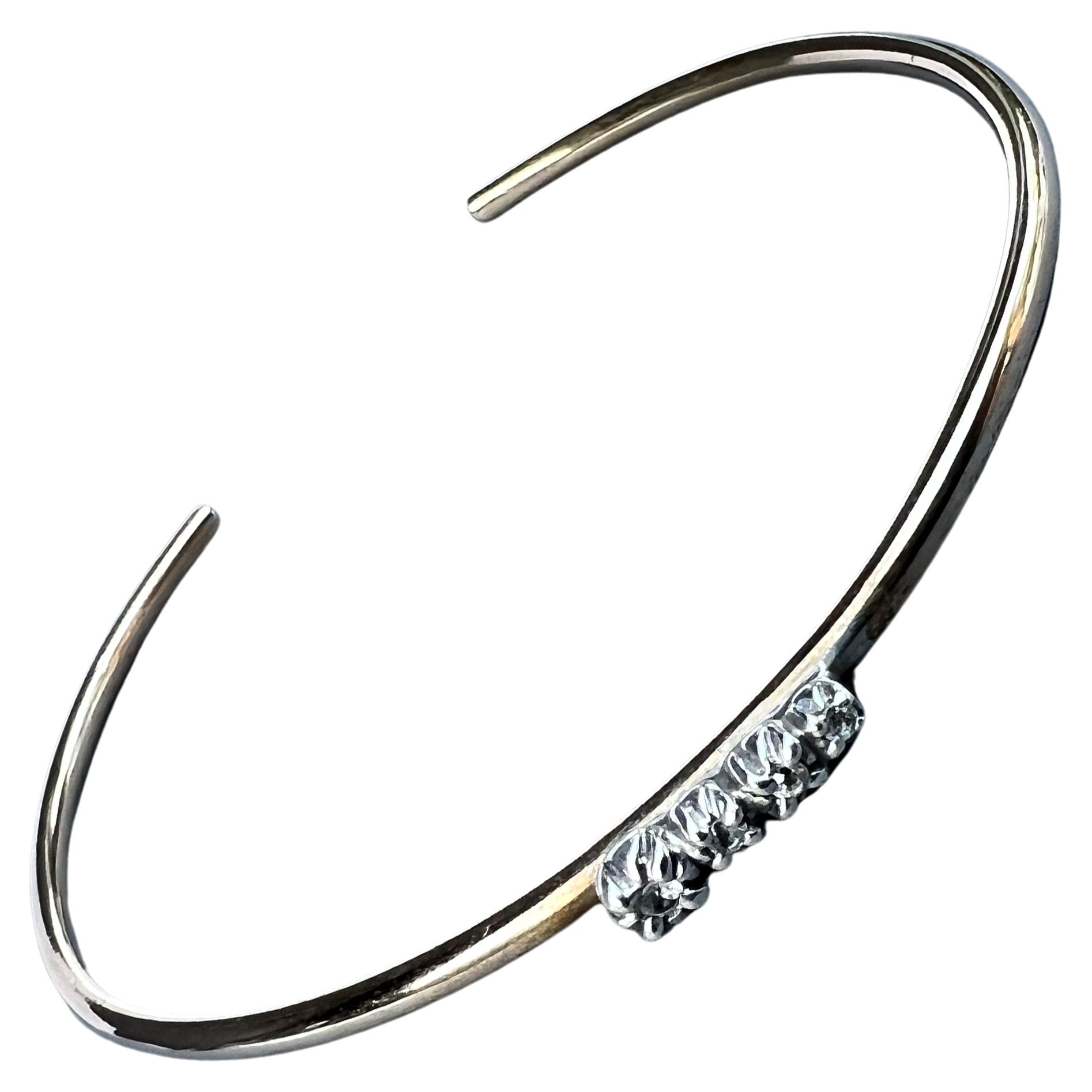 J Dauphin Bracelet manchette « Love Bracelet » en or et saphirs