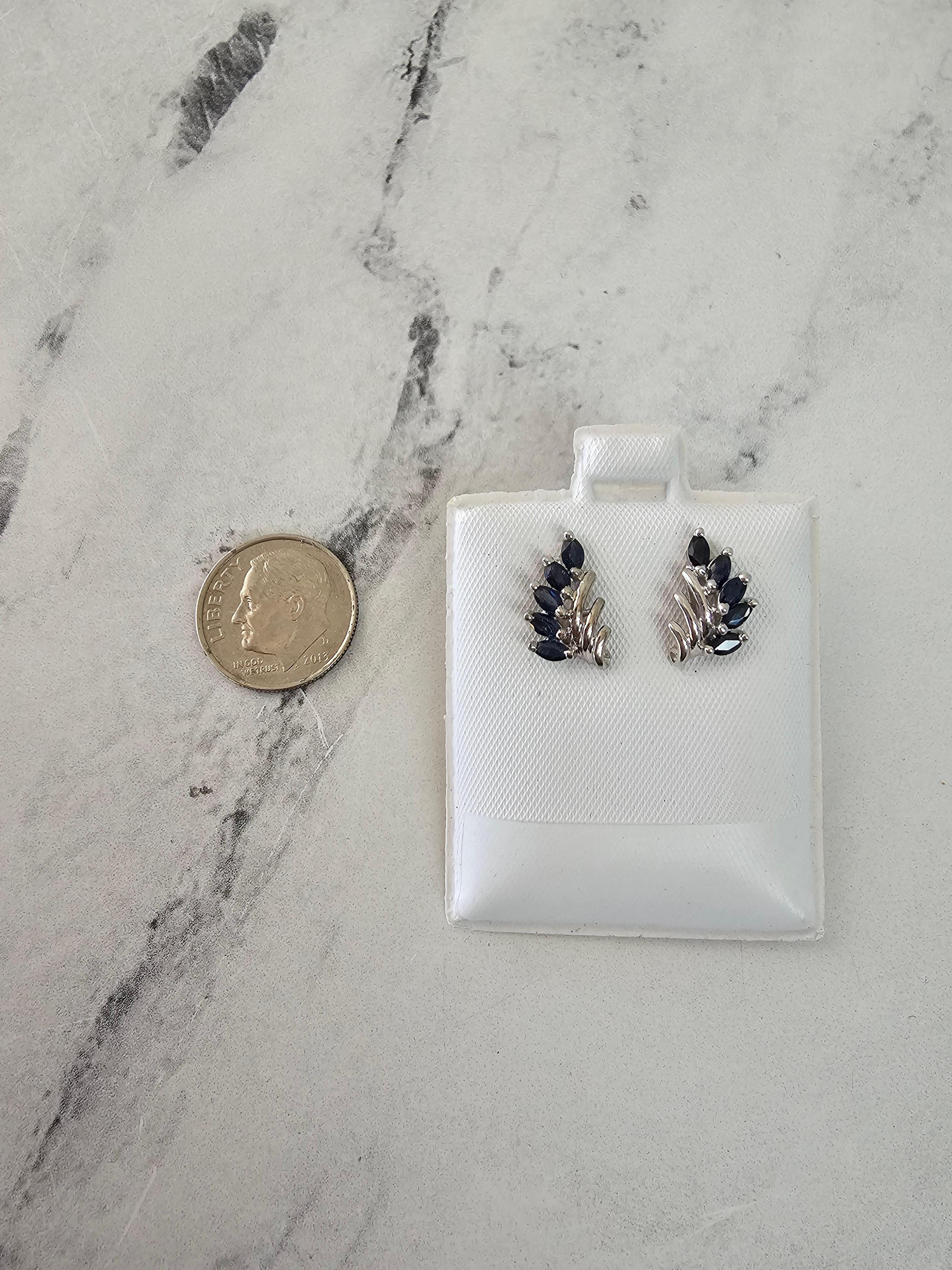 ♥ Product Summary ♥

Main Stone: Sapphire
Approx. Carat Weight: 1.57cttw
Stone Cut: Marquise
Material: 14k White Gold
Dimensions: 14MMX 8MM
Backing: Butterfly 

Gemstones are Natural. Not enhanced, simulated or lab created.
