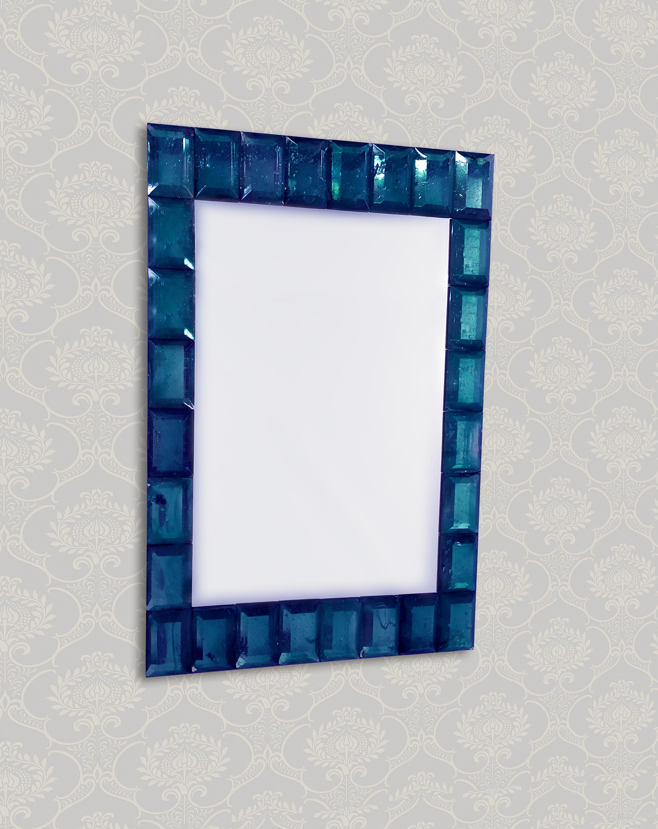 „Sapphire“ Muranoglas-Spiegel im zeitgenössischen Stil von Fratelli Tosi Murano (Sonstiges) im Angebot