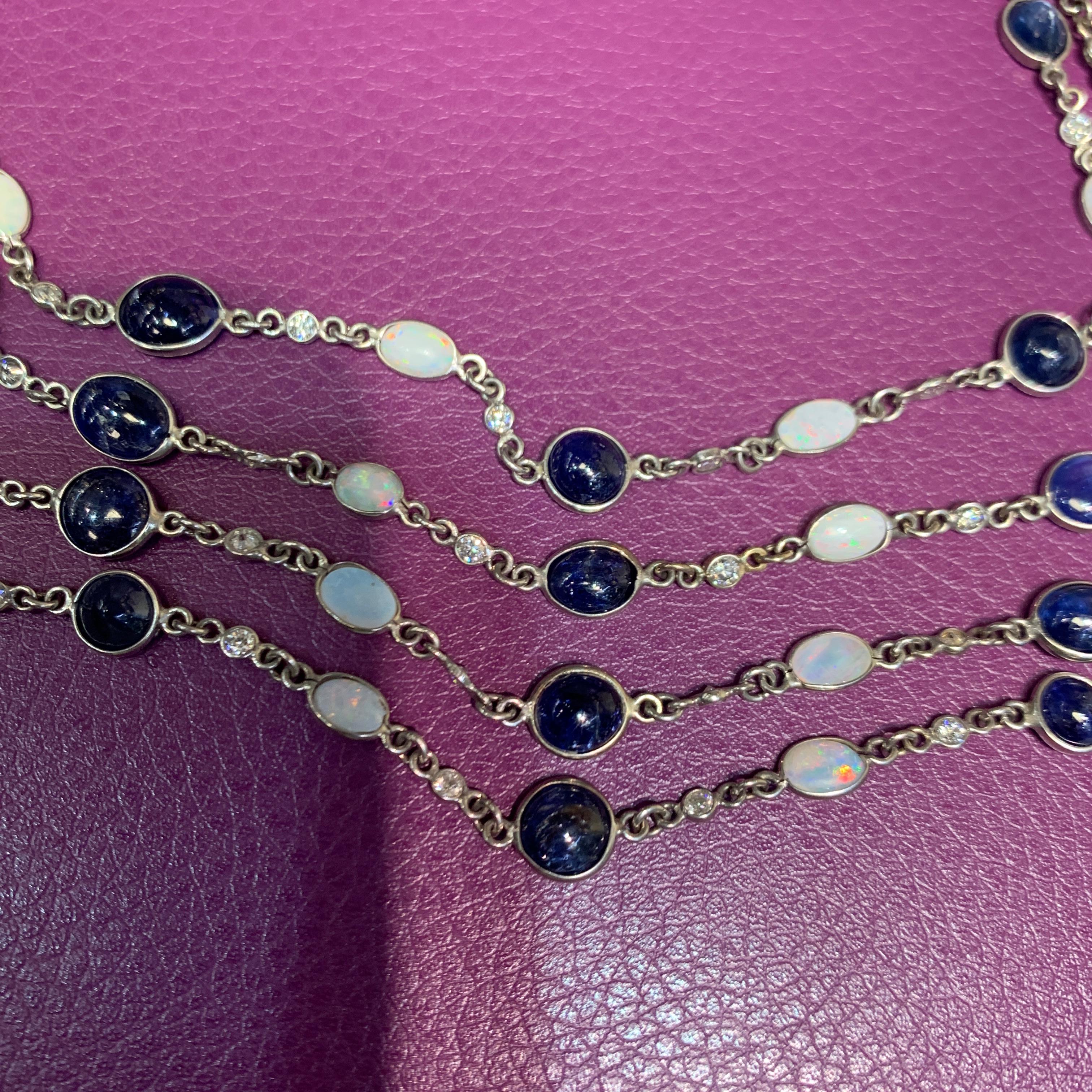 sapphire by the yard necklace