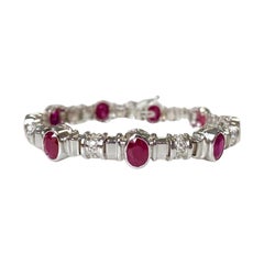 Sapphire Oval Bracelet 8.96 CTS