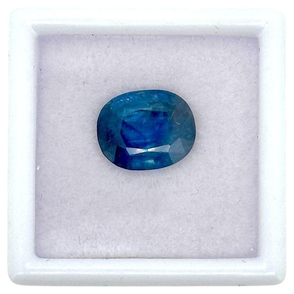 Sapphire Ovale Cushion Cut 3.62 ct  Heated Natural Sapphire For Sale