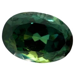 Sapphire Ovale Cut 3.55 ct No Heated Natural Green Sapphire