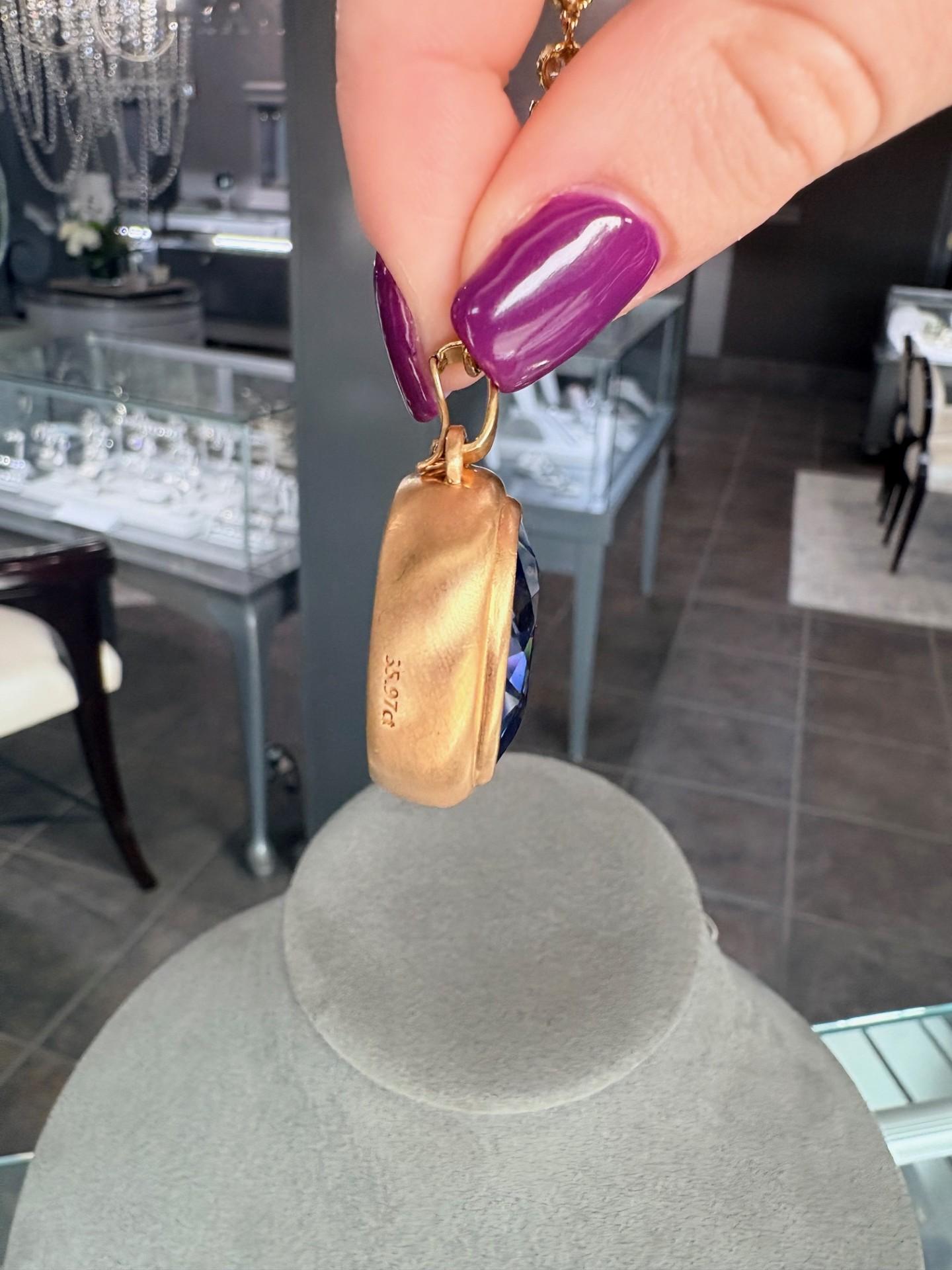 Collier pendentif saphir *PENDANT UNIQUEMENT* Pour femmes en vente